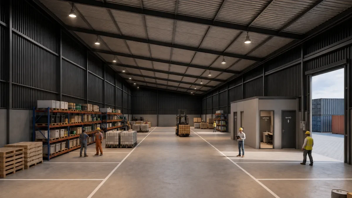 Depósito Comercial  Nº2  de 248 m2 ALQUILER El Algarrobo 750 centro de Merlo SL